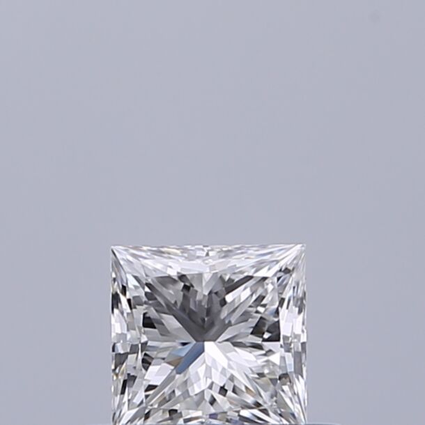 0.35 Carat Natural Diamond, Princess Cut, Color D, Clarity VVS1
