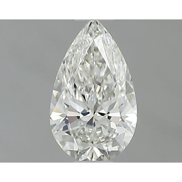 0.51 Carat Natural Diamond, Pear Cut, Color I, Clarity VS2