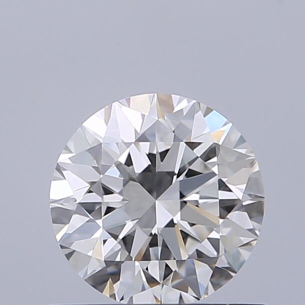 0.7 Carat Natural Diamond, Round Cut, Color F, Clarity VVS1