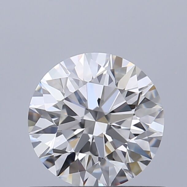 0.7 Carat Natural Diamond, Round Cut, Color F, Clarity VVS1