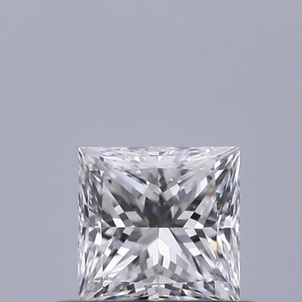 0.4 Karat Natürlicher Diamant Im Prinzessschliff, Farbe E, Reinheit VVS1