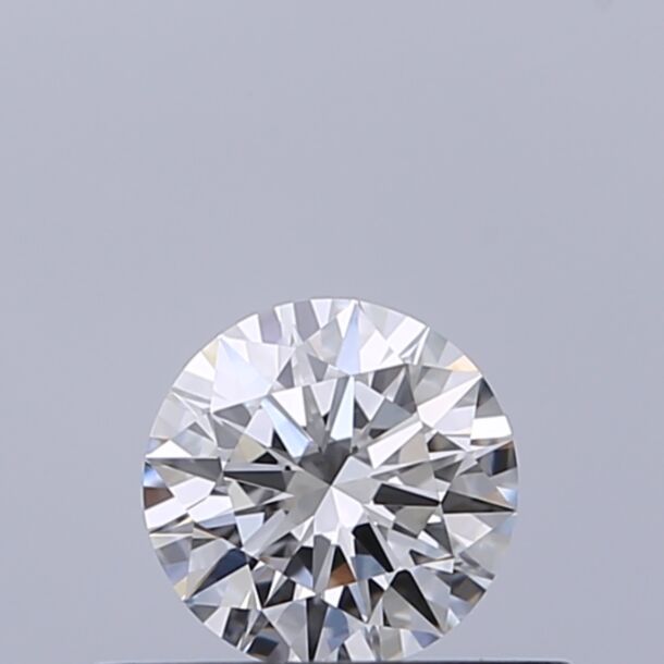 0.35 Carat Natural Diamond, Round Cut, Color F, Clarity VVS2