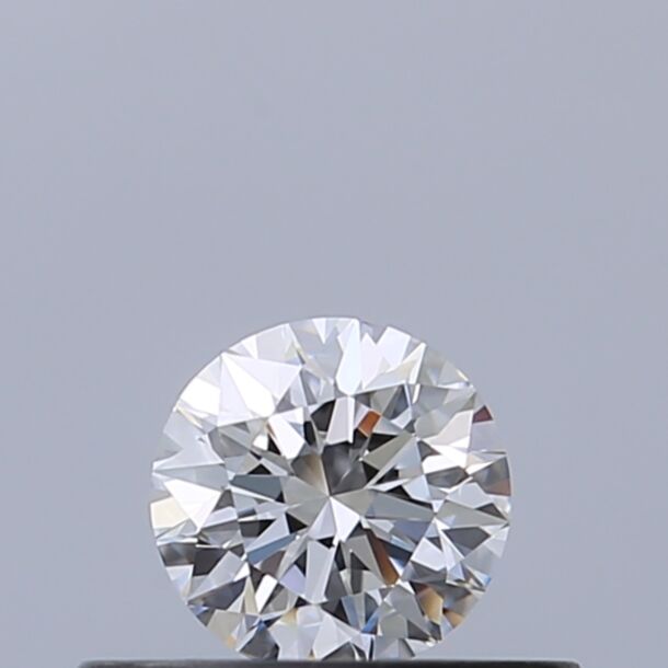 0.28 Carat Natural Diamond, Round Cut, Color D, Clarity VVS1
