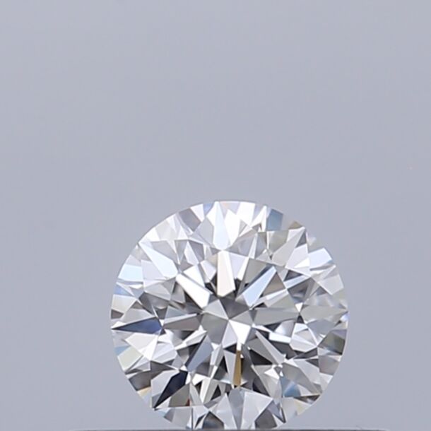 0.3 Carat Natural Diamond, Round Cut, Color D, Clarity VVS1