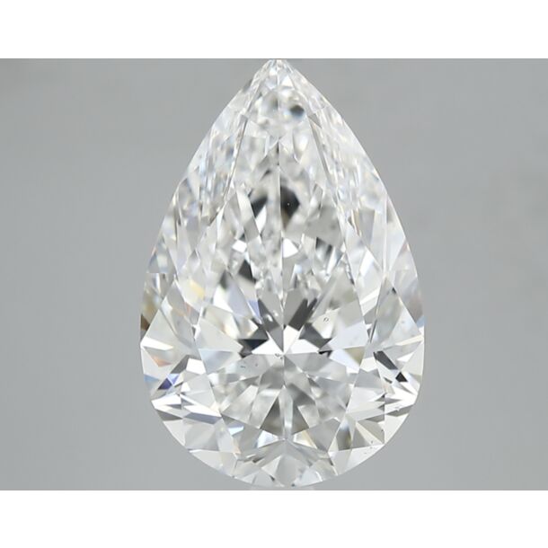 5.02 Karat Natürlicher Diamant Im Tropfenschliff, Farbe E, Reinheit VS2