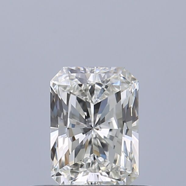 0.41 Carat Natural Diamond, Radiant Cut, Color H, Clarity VVS1