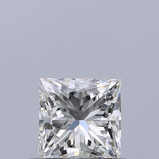 0.42 Karat Natürlicher Diamant Im Prinzessschliff, Farbe H, Reinheit IF