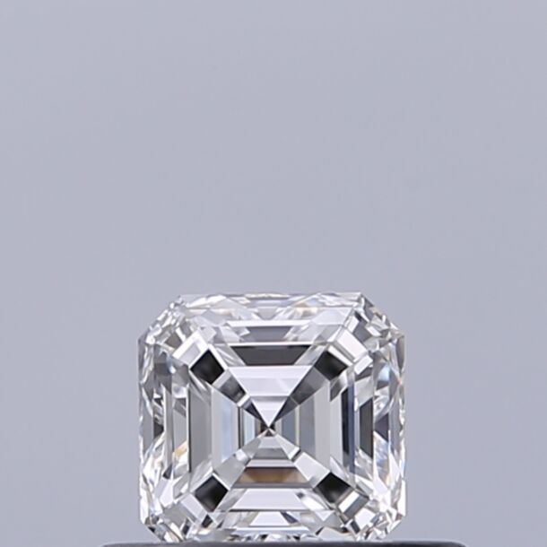 0.36 Carat Natural Diamond, Asscher Cut, Color D, Clarity VVS2