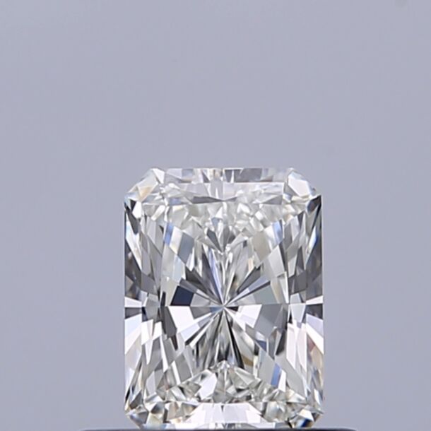 0.41 Carat Natural Diamond, Radiant Cut, Color H, Clarity VVS1