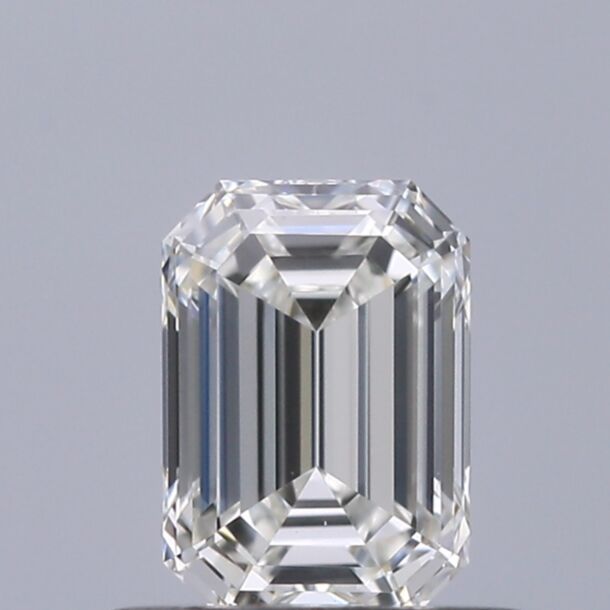 0.51 Karat Natürlicher Diamant Im Smaragdschliff, Farbe H, Reinheit VVS1 0.51 Karat Natürlicher Diamant Im Smaragdschliff, Farbe H, Reinheit VVS1