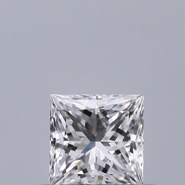 0.34 Carat Diamant Naturel de taille Princesse, Couleur D, Pureté VVS1