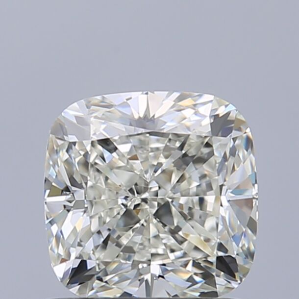 1.01 Carat Natural Diamond, Cushion Cut, Color H, Clarity VVS2