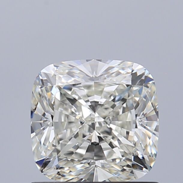 1 Carat Natural Diamond, Cushion Cut, Color H, Clarity VVS2