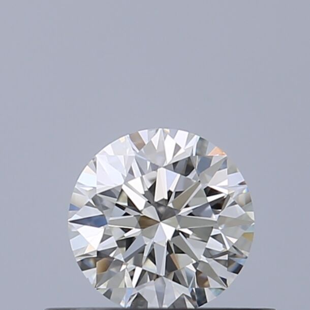 0.4 Carat Natural Diamond, Round Cut, Color H, Clarity VVS2