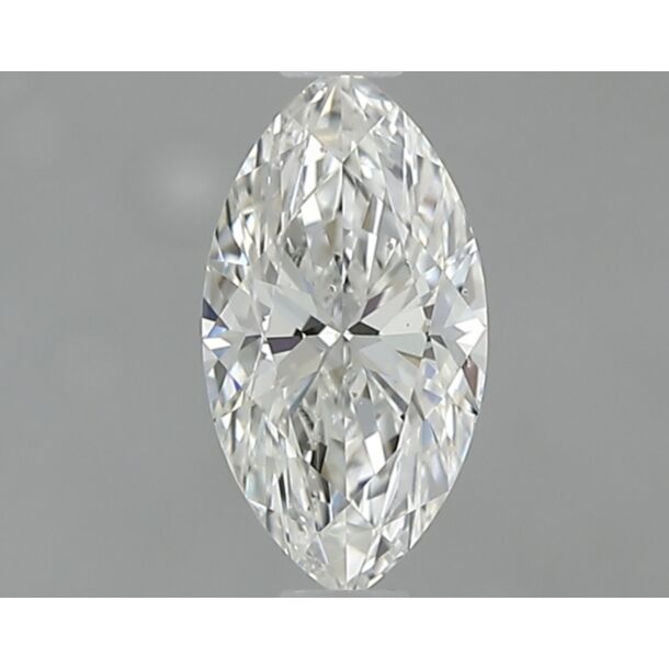 0.5 Carat Natural Diamond, Marquise Cut, Color H, Clarity SI1