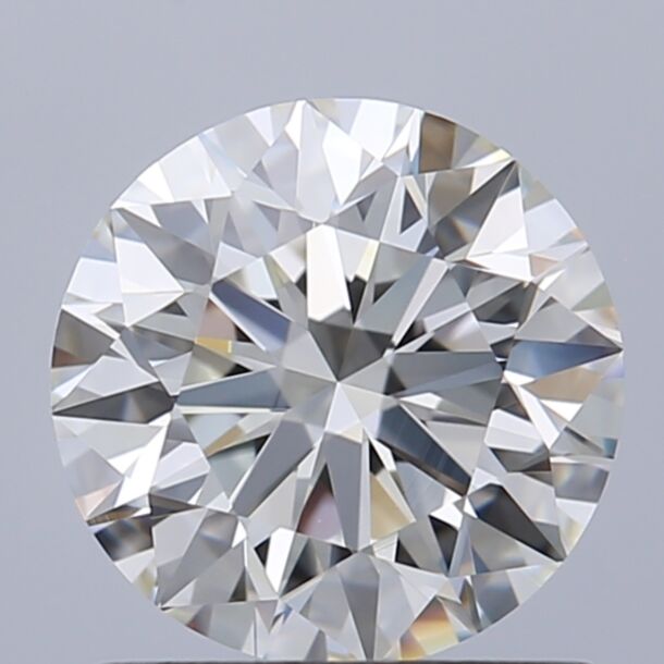 1.17 Carat Natural Diamond, Round Cut, Color H, Clarity IF