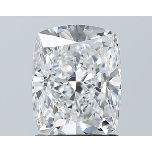 1.7 Carat Natural Diamond, Cushion Cut, Color E, Clarity VS2