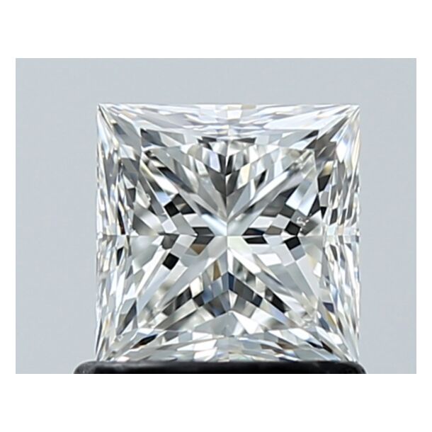 1 Carat Natural Diamond, Princess Cut, Color I, Clarity VS2