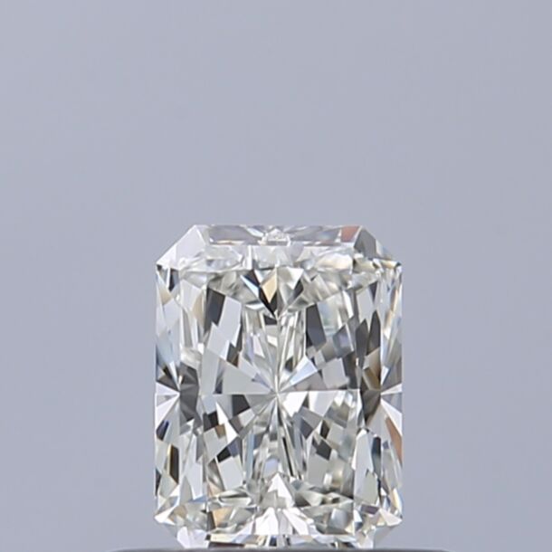 0.4 Carat Natural Diamond, Radiant Cut, Color H, Clarity IF
