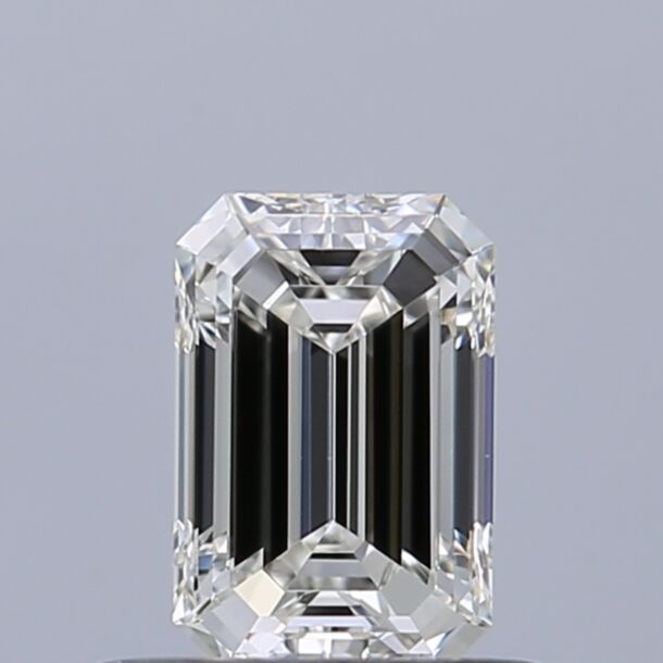 0.5 Karaat Natuurlijke Diamant met een Smaragd vorm, Kleur H, Zuiverheid VVS2