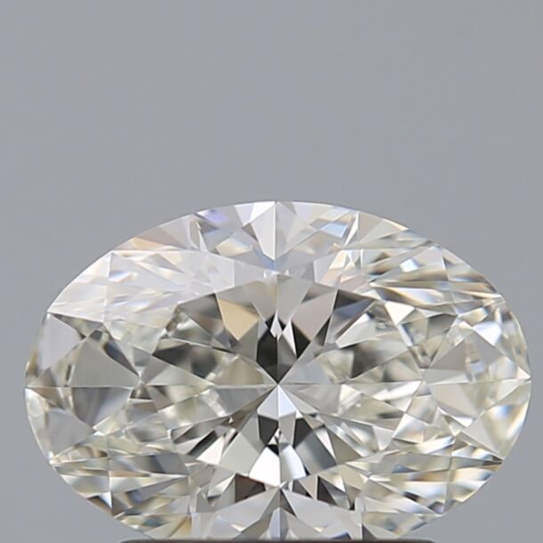 1.2 Carat Natural Diamond, Oval Cut, Color H, Clarity VVS1