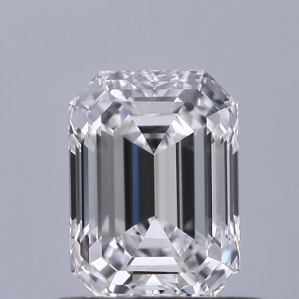 0.7 Karaat Natuurlijke Diamant met een Smaragd vorm, Kleur D, Zuiverheid VVS1
