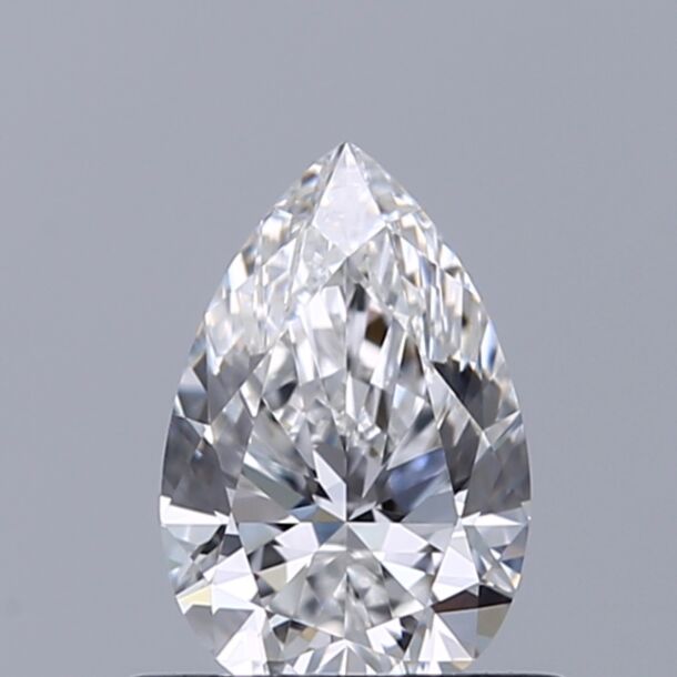 0.5 Karaat Natuurlijke Diamant met een Peer vorm, Kleur E, Zuiverheid VS2