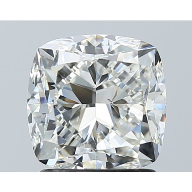 2 Carat Natural Diamond, Cushion Cut, Color I, Clarity SI1