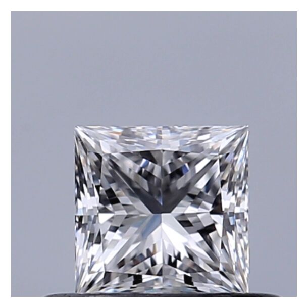 0.37 Carat Diamant Naturel de taille Princesse, Couleur D, Pureté VVS1