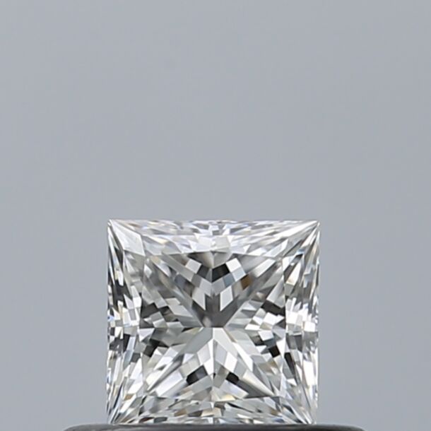 0.34 Carat Natural Diamond, Princess Cut, Color D, Clarity VVS1