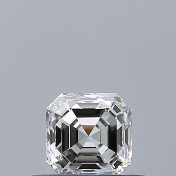 0.33 Carat Natural Diamond, Asscher Cut, Color D, Clarity VVS1