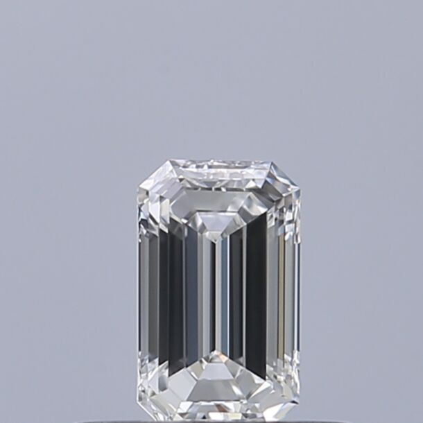 0.3 Carat Natural Diamond, Emerald Cut, Color E, Clarity VVS1