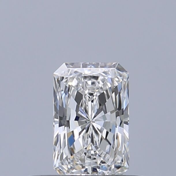 0.33 Carat Natural Diamond, Radiant Cut, Color D, Clarity IF
