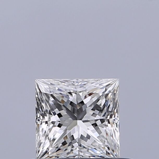 0.43 Karat Natürlicher Diamant Im Prinzessschliff, Farbe F, Reinheit IF