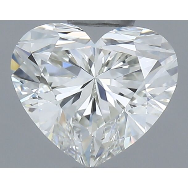 0.73 Carat Natural Diamond, Heart Cut, Color G, Clarity VVS2