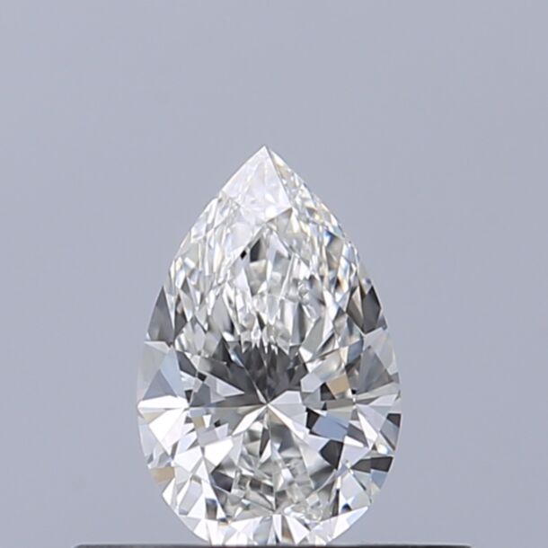 0.3 Carat Natural Diamond, Pear Cut, Color E, Clarity IF