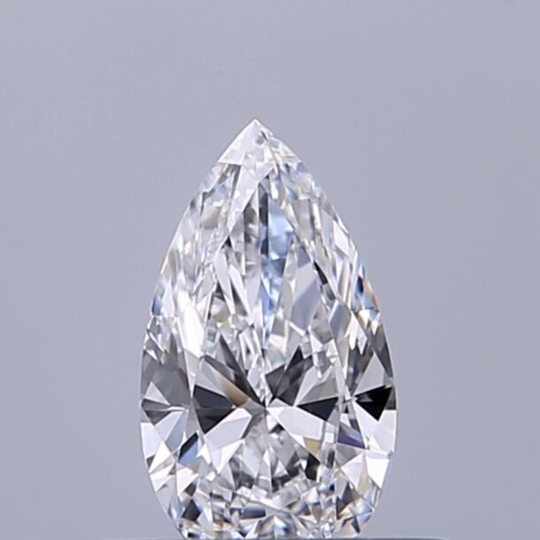 0.36 Karat Natürlicher Diamant Im Tropfenschliff, Farbe D, Reinheit IF