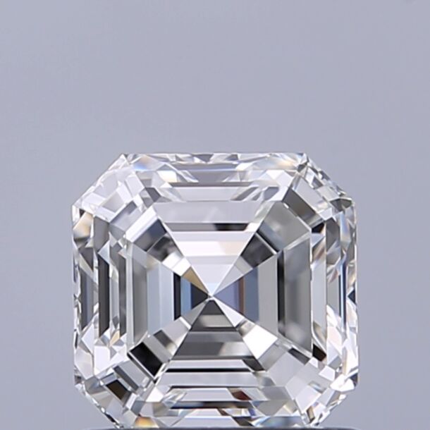 0.91 Karat Natürlicher Diamant Im Asscherschliff, Farbe F, Reinheit VVS1