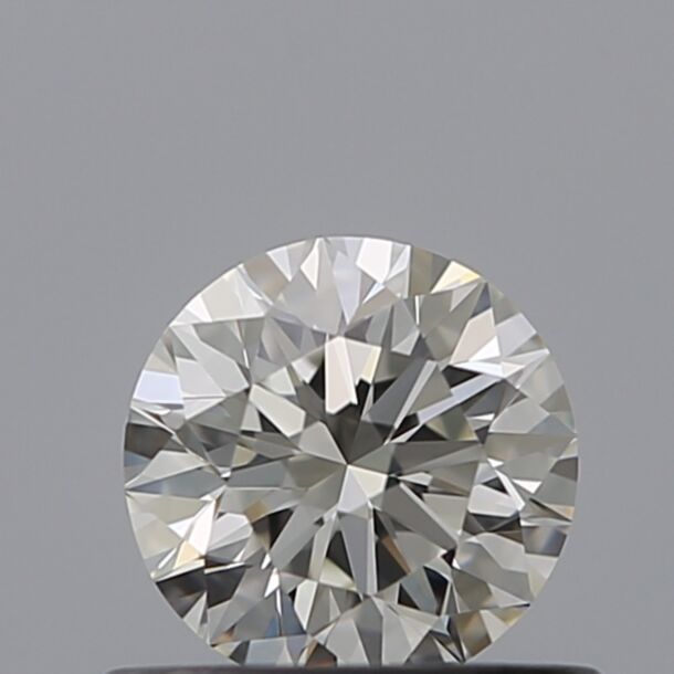 0.5 Carat Natural Diamond, Round Cut, Color I, Clarity VVS1