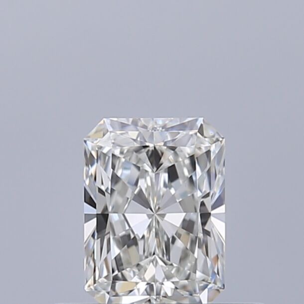 0.41 Carat Natural Diamond, Radiant Cut, Color H, Clarity FL
