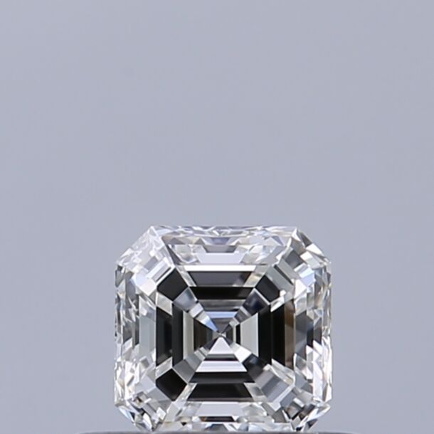 0.33 Carat Natural Diamond, Asscher Cut, Color D, Clarity VVS1