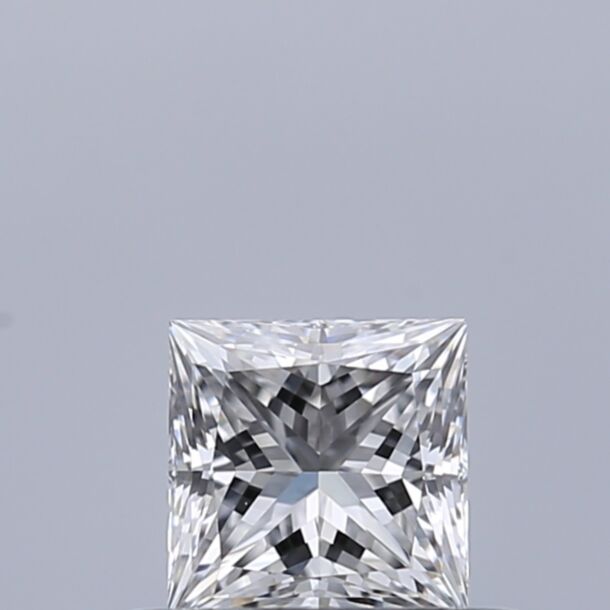 0.38 Karat Natürlicher Diamant Im Prinzessschliff, Farbe E, Reinheit VVS1