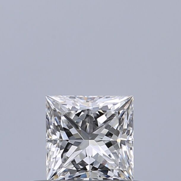 0.38 Karat Natürlicher Diamant Im Prinzessschliff, Farbe E, Reinheit VVS1