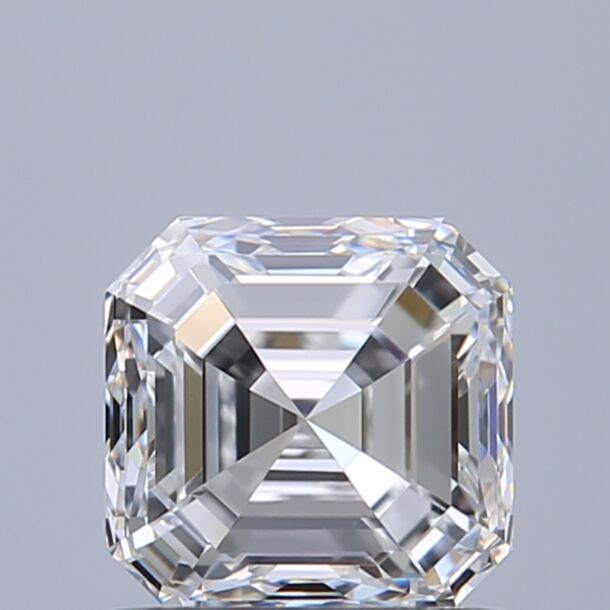 0.9 Karat Natürlicher Diamant Im Asscherschliff, Farbe D, Reinheit VVS1