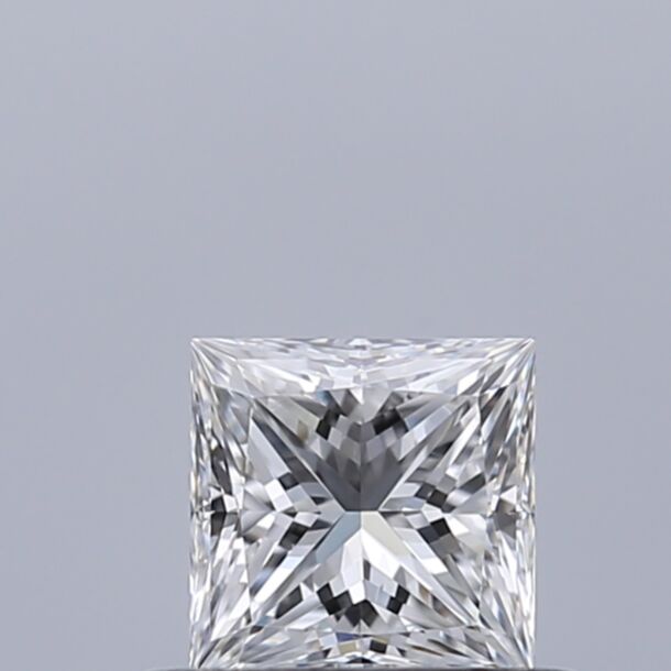 0.41 Karat Natürlicher Diamant Im Prinzessschliff, Farbe E, Reinheit VVS1