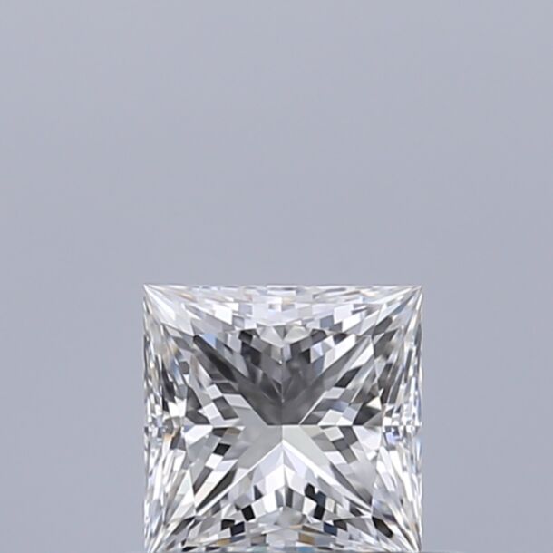 0.4 Karat Natürlicher Diamant Im Prinzessschliff, Farbe F, Reinheit IF