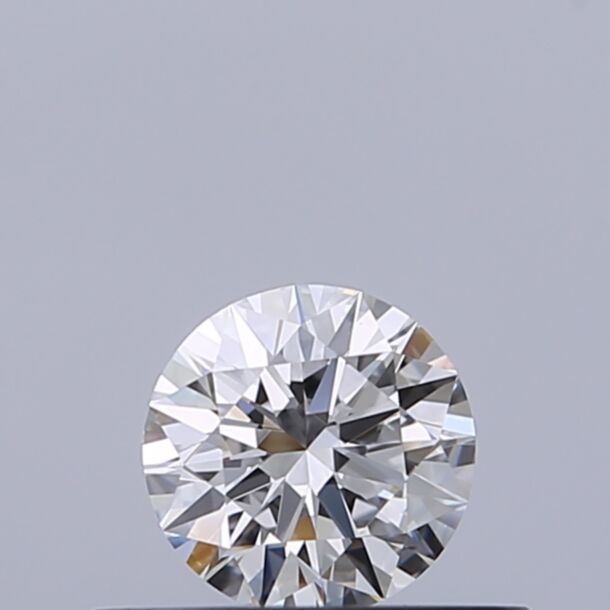 0.32 Carat Natural Diamond, Round Cut, Color D, Clarity IF