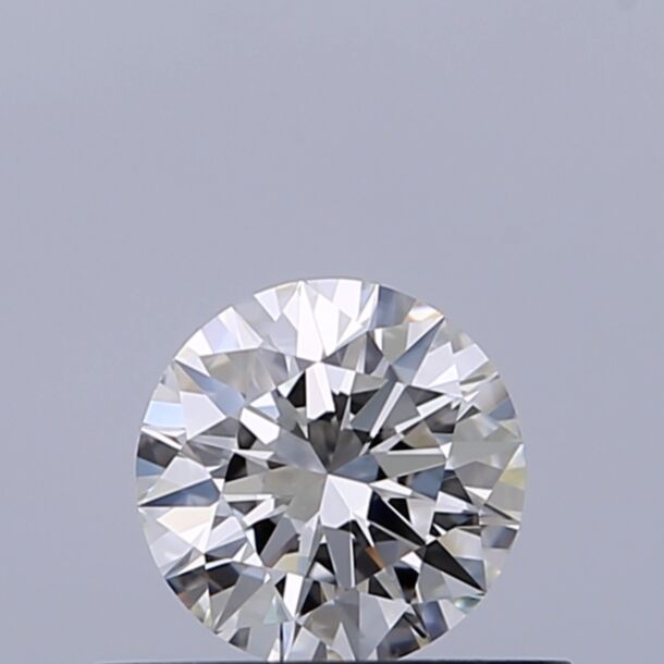 0.4 Carat Natural Diamond, Round Cut, Color G, Clarity IF