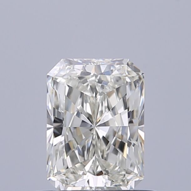 0.55 Carat Natural Diamond, Radiant Cut, Color I, Clarity FL