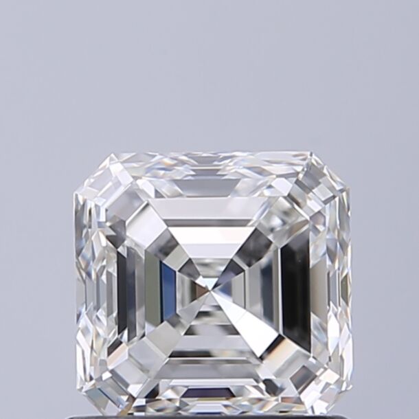 0.9 Karat Natürlicher Diamant Im Asscherschliff, Farbe G, Reinheit FL